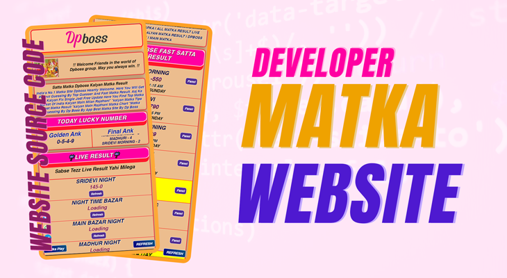 Matka Game aur DPBoss Website Developer